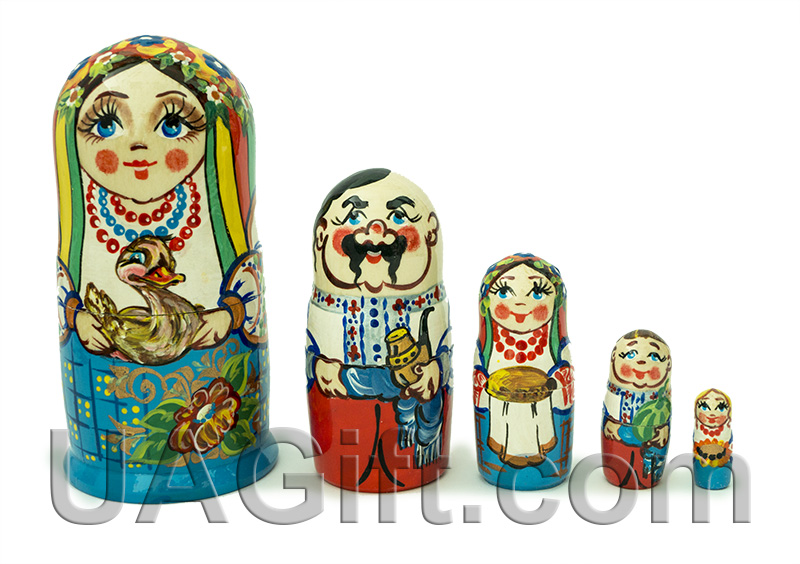 Ukrainian souvenir – Ukrainian matryoshka 13.5cm: Ukrainian girl